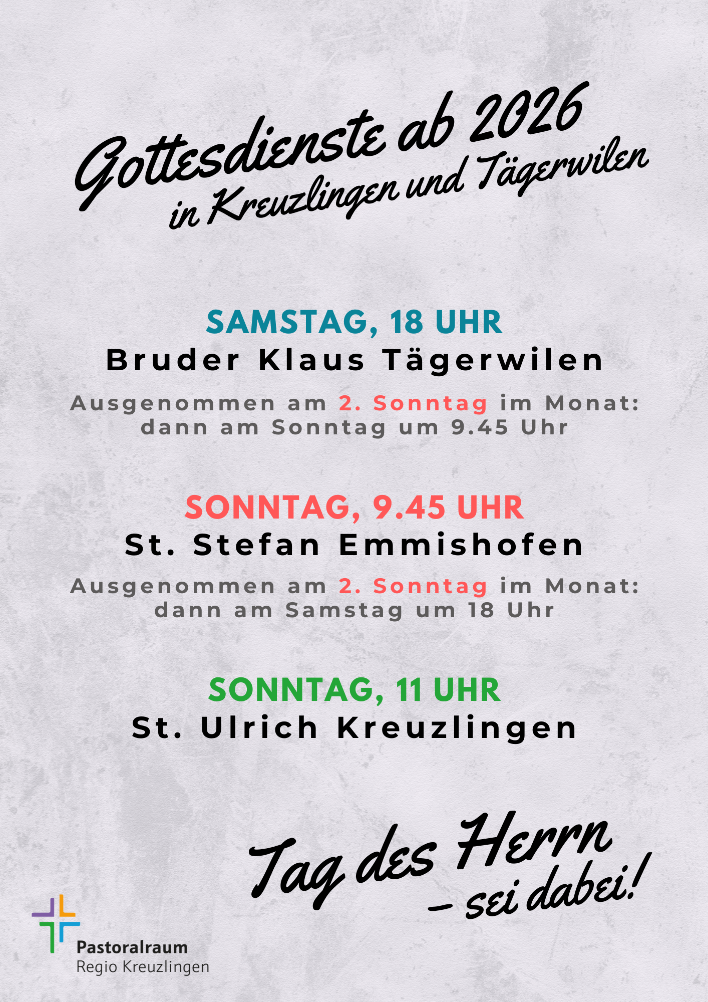 Gottesdienstzeiten