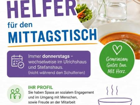 Mittagstisch-Helfer gesucht 