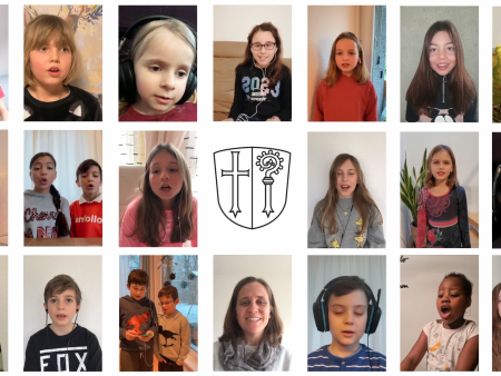 Kinderchor singt gemeinsam von zu Hause aus