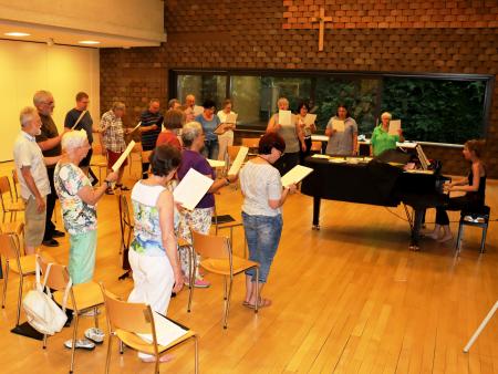 Ulrichschor bei einer Probe