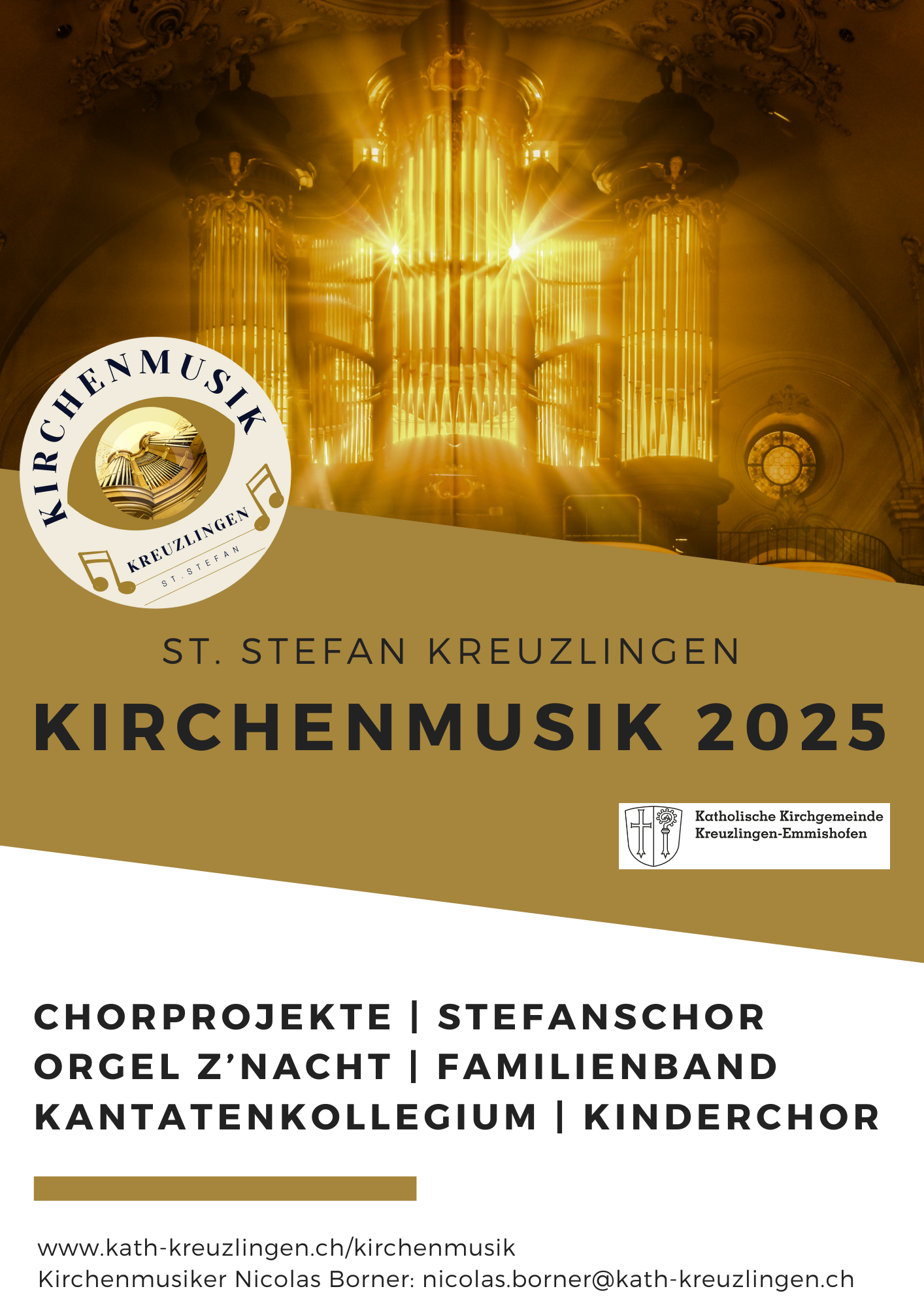 Jahresbroschüre Kirchenmusik St. Stefan 2025